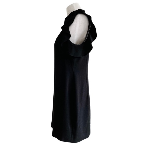 Black Halo Pabla Mini Dress Black Anthropologie Slim Ruffled Halter Dress 14 - Picture 10 of 16